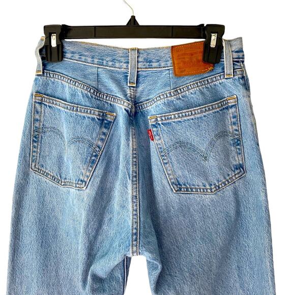 Levi’s Premium 501 Button Front size 28 Tapered Leg High Waist Jeans flawed - Picture 4 of 9